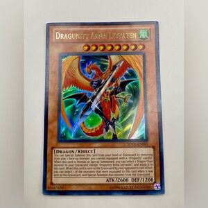 YU-GI-OH! Dragunity Arma Leyvaten Card; SDDL-EN001; ULTRA RARE; New.
